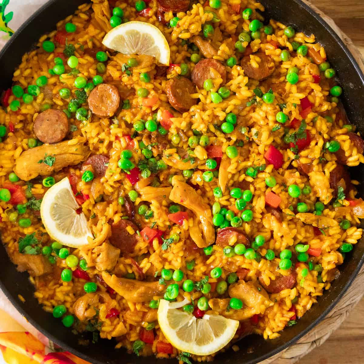 Chicken & Chorizo Risotto (Easy Paella) | Lola Jay Yum!